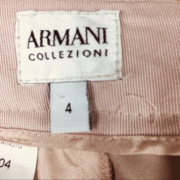 ARMANI COLLEZIONI Beige /Ten Cotton  Pants - Picture 5 of 6